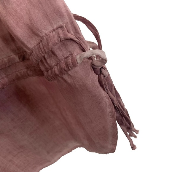 Young Fabulous & Broke Womens Side Drawstring Tie Tank Top Sz Medium Mauve - Picture 4 of 8